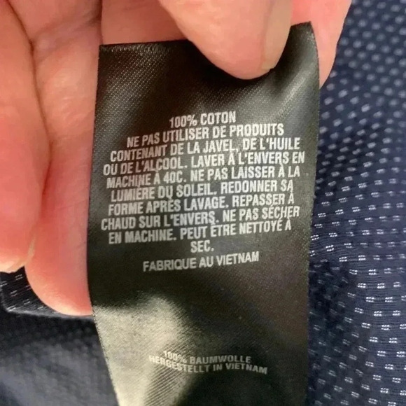 Ted Baker Endurance navy blue  button down shirt 32/33 - Picture 8 of 8